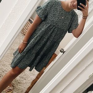 Green smock dress
